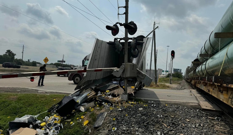 No Injuries Reported as Train Slices Semi-Truck in Half Near Highway 290 in Jersey Village