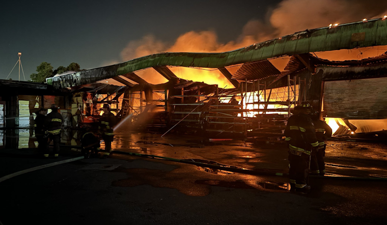 Oakland Firefighters Contain Three-Alarm Blaze at West Oakland Warehouse, Local Residents Advised to Keep Windows Closed