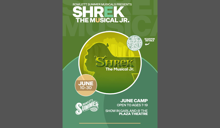 Ogre Hits the Stage: Rowlett Summer Musicals Presents "Shrek Jr" at the Plaza Theatre in Garland
