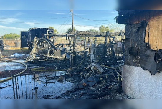 One Injured in Central Phoenix Fire as Blaze Engulfs Residence and RV in Extreme Heat