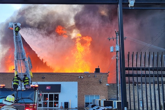 Over 200 Firefighters Battle Four-Alarm Warehouse Inferno in Chicago's West Town