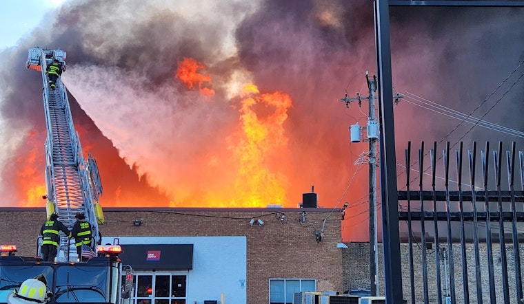 Over 200 Firefighters Battle Four-Alarm Warehouse Inferno in Chicago's West Town