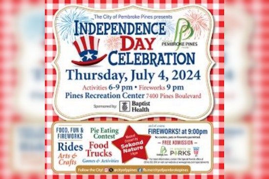 Pembroke Pines Gears Up for Festive July 4 Celebration with Fireworks, Live Music, and Family Fun