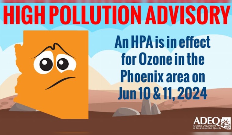 Phoenix Residents Warned to Limit Outdoor Activity Amid Ozone High Pollution Advisory