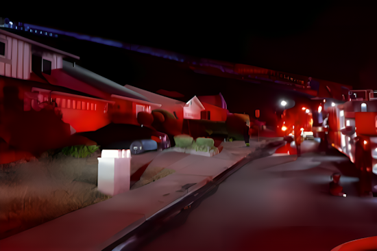 Pleasanton Home Engulfed in Late Night Blaze, Firefighters Rapidly Contain Spread