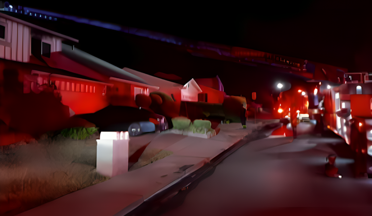 Pleasanton Home Engulfed in Late Night Blaze, Firefighters Rapidly Contain Spread