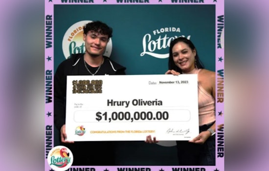 Pompano Beach Teenager Hyury Oliveira Wins Million Dollar Lottery Prize with Lucky Scratch-Off