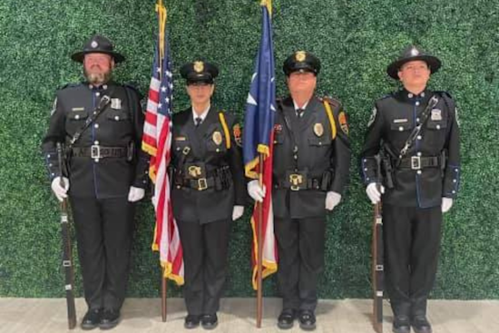 Regional Honor Guard Enhances Police Academy Graduation Ceremony with White Settlement and Saginaw PD Joint Effort