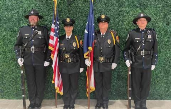 Regional Honor Guard Enhances Police Academy Graduation Ceremony with White Settlement and Saginaw PD Joint Effort