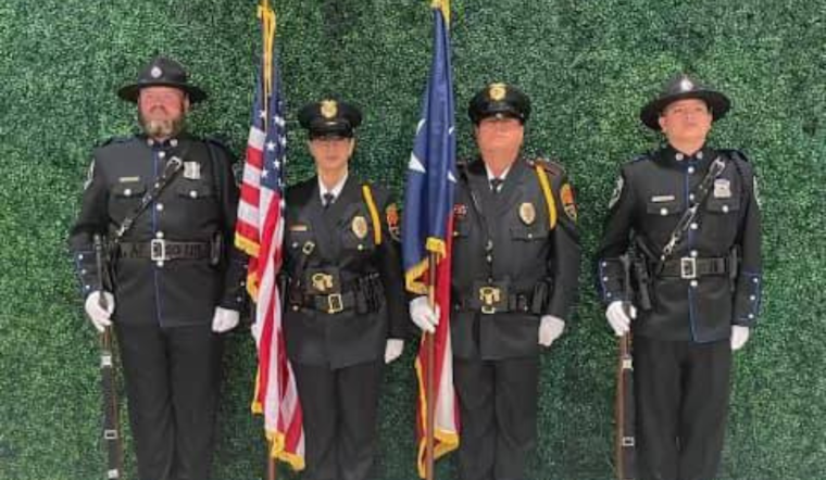Regional Honor Guard Enhances Police Academy Graduation Ceremony with White Settlement and Saginaw PD Joint Effort