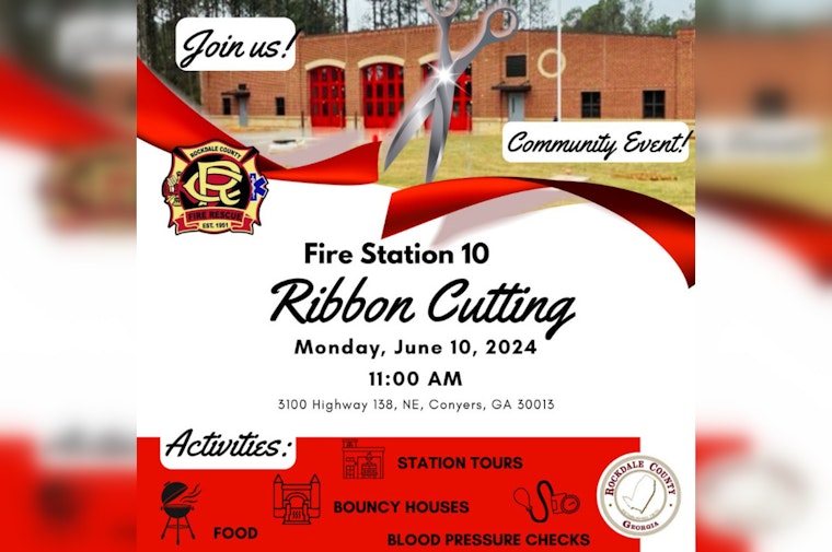 Rockdale County Celebrates Opening of New Fire Station #10 in Conyers with Community Festivities