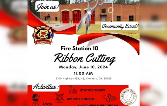 Rockdale County Celebrates Opening of New Fire Station #10 in Conyers with Community Festivities