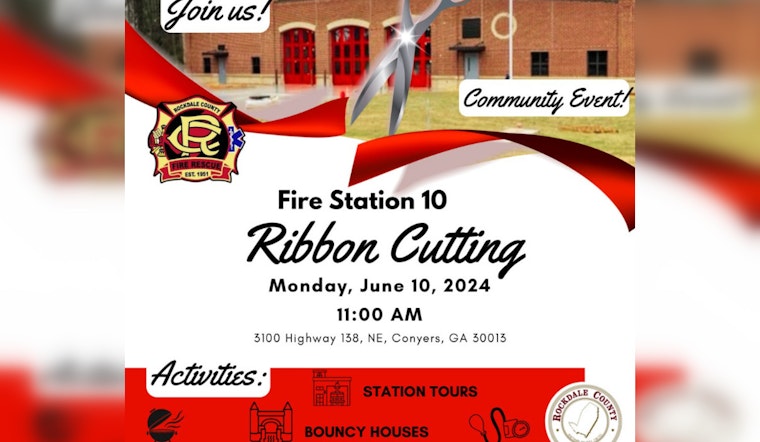 Rockdale County Celebrates Opening of New Fire Station #10 in Conyers with Community Festivities