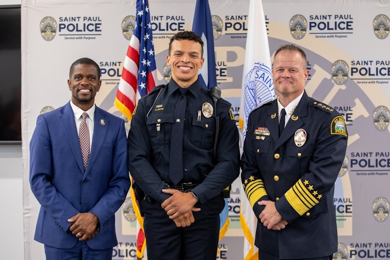 Saint Paul Police Department Honors New Officer Cordarius Boyd for Exemplary Performance and Dual Service to Nation and Community