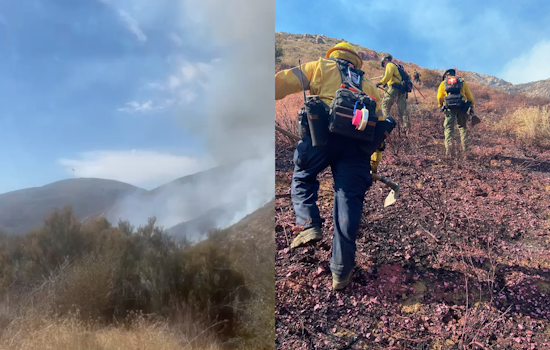 San Diego Firefighters Contain 137-Acre Border 58 Fire Near Otay Truck Trail