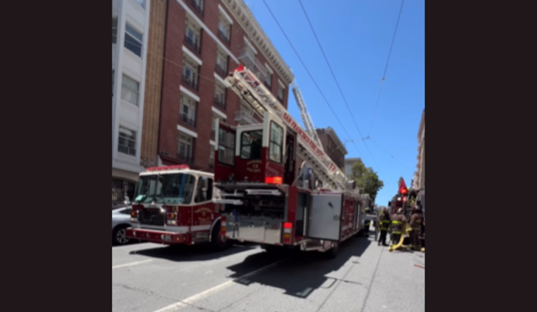 San Francisco Fire Department Rapidly Extinguishes Elevator Shaft Blaze at Sutter Street Apartment Building