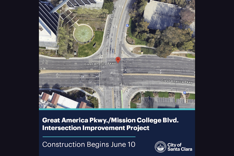 Santa Clara Commuters Alert: Major Construction at Great America Pkwy. and Mission College Blvd. to Cause Heavy Traffic Through Fall 2025
