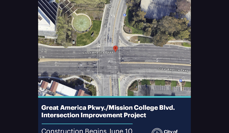 Santa Clara Commuters Alert: Major Construction at Great America Pkwy. and Mission College Blvd. to Cause Heavy Traffic Through Fall 2025