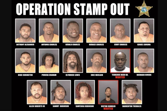 Sarasota County Undercover Operation Nets 15 Arrests and Seizes Drugs, Cash, Firearms