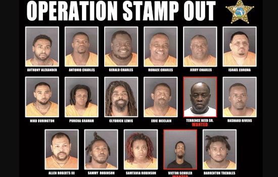 Sarasota County Undercover Operation Nets 15 Arrests and Seizes Drugs, Cash, Firearms