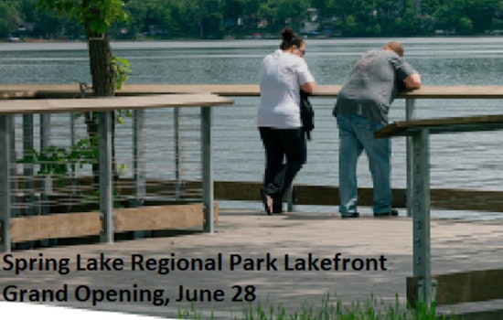 Scott County Welcomes Visitors to Spring Lake Regional Park Lakefront Grand Opening with Free Ice Cream and Activities