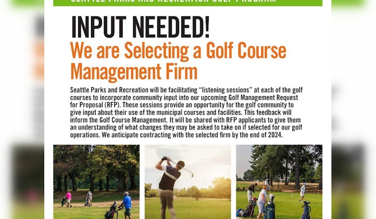 Seattle Parks and Recreation Seeks Golfer Input for New Golf Management Firm RFP