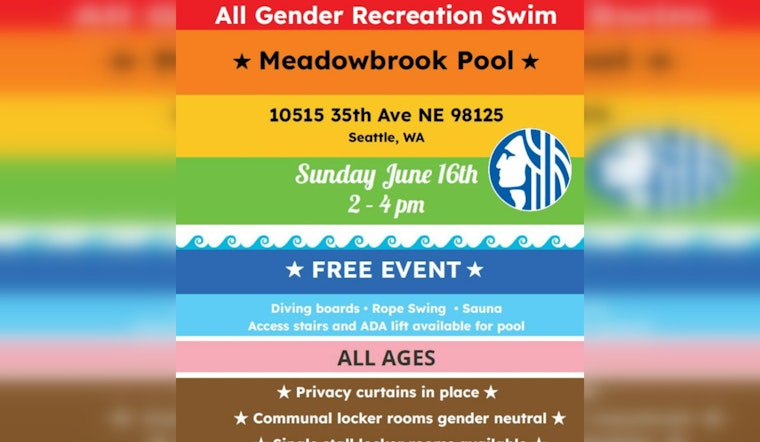 Seattle's Meadowbrook Pool Hosts Free All Gender Swim for Queer, Trans Communities and Allies