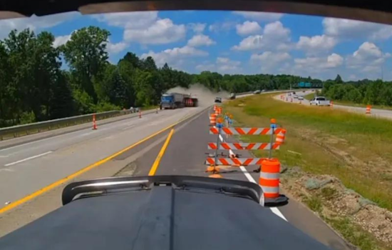 Semi-Truck Driver Charged After Striking Vehicle in Construction Zone Near Lansing