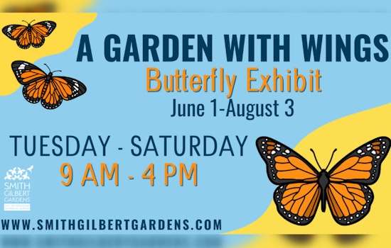 Smith-Gilbert Gardens Unveils "A Garden with Wings Butterfly Exhibit" for Summer Nature Exploration