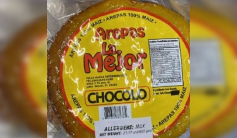 South Florida Company Villa Nueva Recalls Arepas Due to Undeclared Milk Allergen