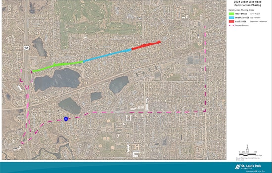 St. Louis Park Announces Cedar Lake Road Closure, Major Projects Underway to Revitalize Infrastructure