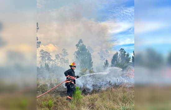 St. Lucie County Firefighters Contain 25-Acre Brush Fire Near Glades Cut-Off Road