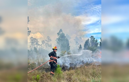 St. Lucie County Firefighters Contain 25-Acre Brush Fire Near Glades Cut-Off Road