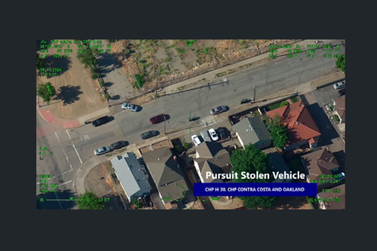VIDEO: Stolen Vehicle Apprehended After High-Speed East Bay Pursuit with Aerial Police Coordination