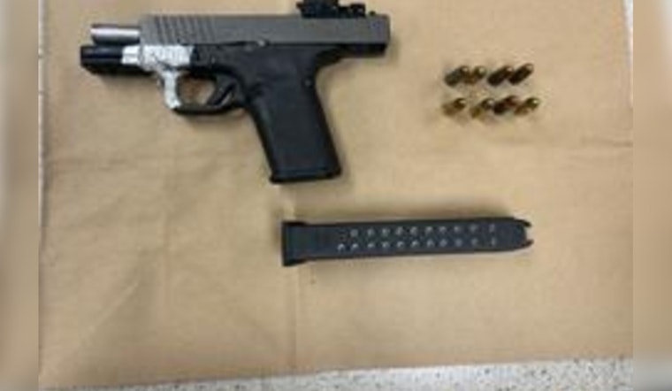 Suspect Apprehended in Muscoy Following Motorcycle Chase, Unserialized Firearm Seized