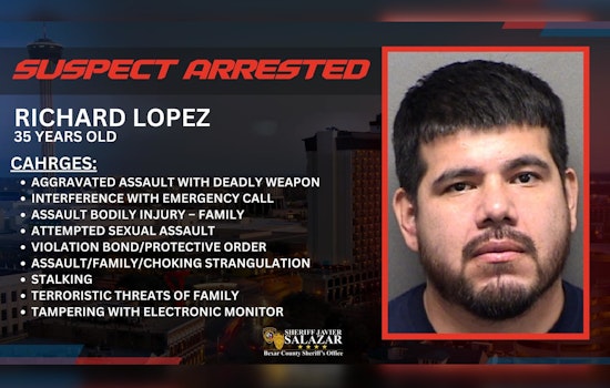 Suspect in Attempted Sexual Assault and Aggravated Assault Charges, Richard Lopez, Surrenders to Bexar County Authorities