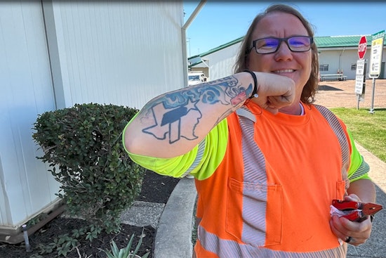 Texarkana TxDOT Supervisor Honors Late Mother and Career with 'Flying T' Tattoo