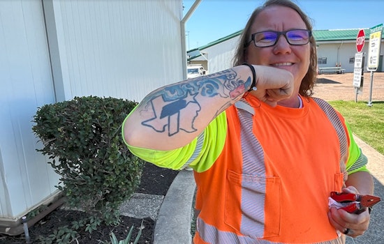 Texarkana TxDOT Supervisor Honors Late Mother and Career with 'Flying T' Tattoo