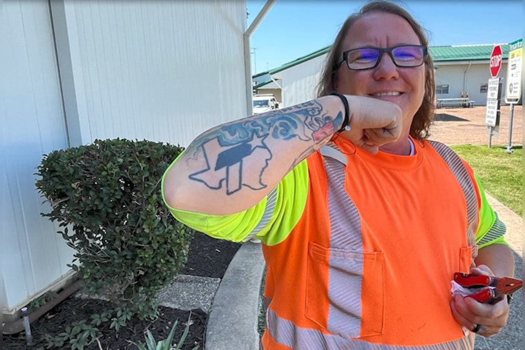 Texarkana TxDOT Supervisor Honors Legacy with Unique Tattoo of Agency Logo and Tribute to Late Mother