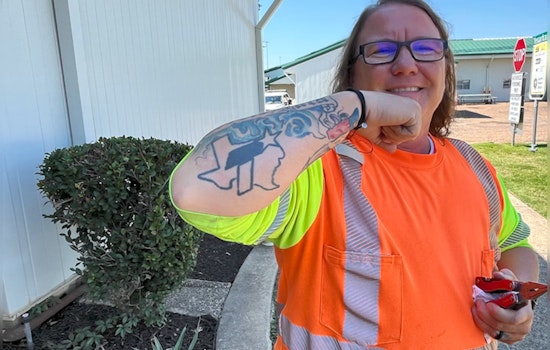 Texarkana TxDOT Supervisor Honors Legacy with Unique Tattoo of Agency Logo and Tribute to Late Mother
