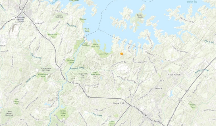 Third Minor Earthquake in One Week Detected Near Buford in Metro Atlanta, No Damage Reported