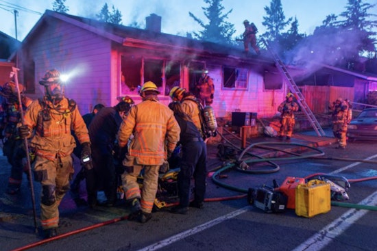 Three Gresham Firefighters Injured Battling Duplex Blaze, One in Critical Condition