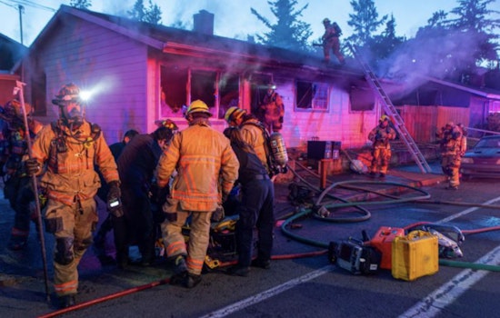 Three Gresham Firefighters Injured Battling Duplex Blaze, One in Critical Condition