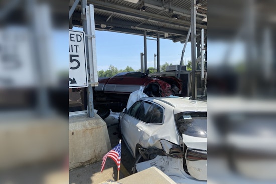 Three Injured in Pickup Truck Crash at New Hampshire's Bedford Toll Plaza