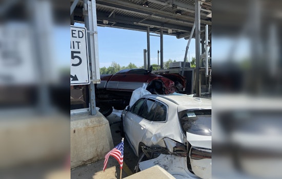 Three Injured in Pickup Truck Crash at New Hampshire's Bedford Toll Plaza