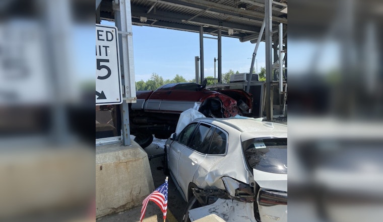Three Injured in Pickup Truck Crash at New Hampshire's Bedford Toll Plaza