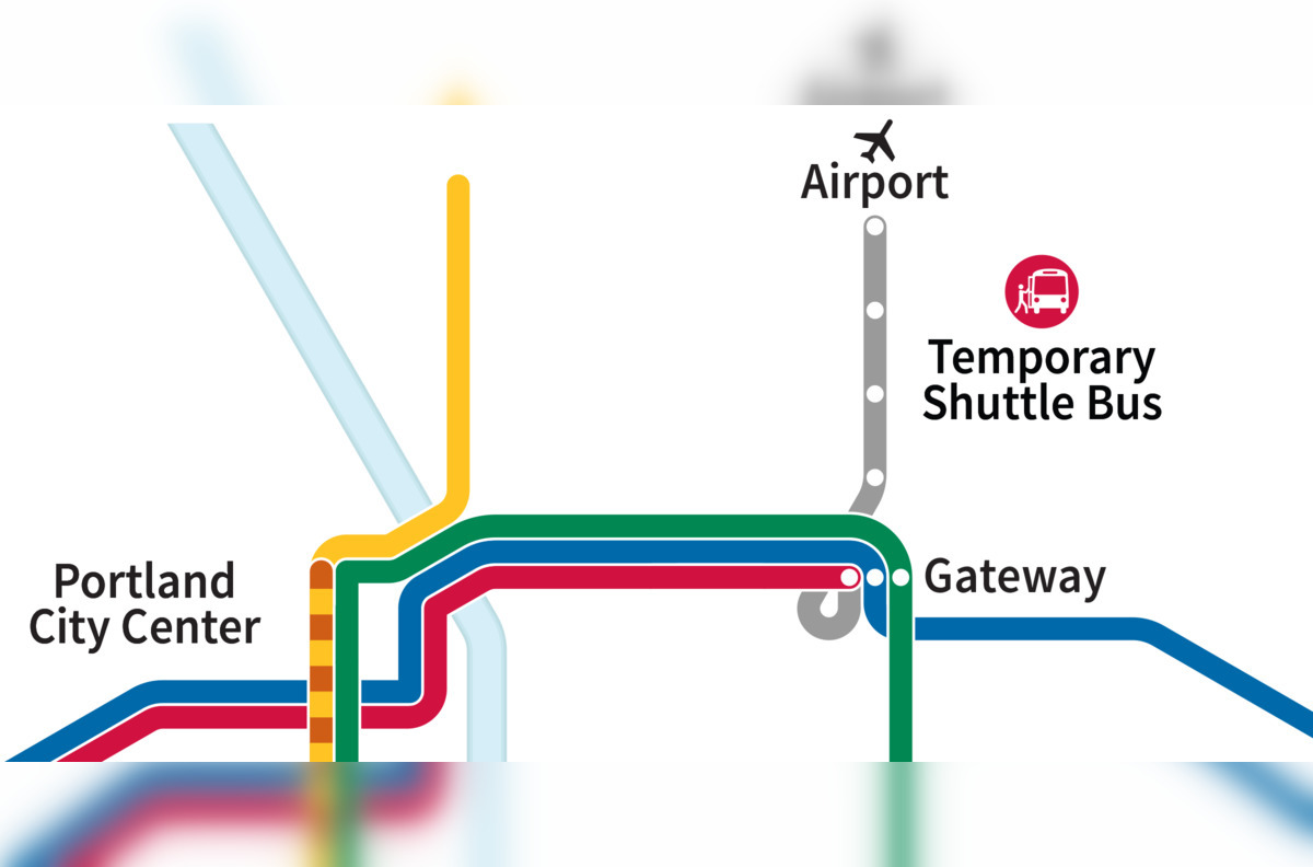 TriMet Red Line Service Between Gateway Transit Center and PDX to
