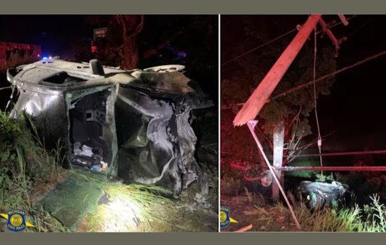 Two Injured in Garfield Township Crash, Alcohol Suspected as Factor in Accident Involving Electrical Pole Fire