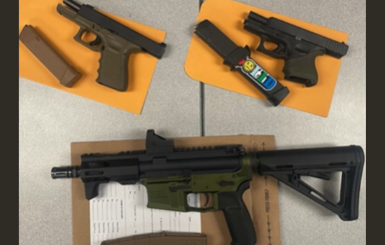 Vallejo Police Arrest Two Men for Pointing Gun From Car, Seize Three Firearms