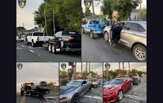 Vallejo Police Crack Down on Illegal Sideshow, Impound Vehicles and Cite Spectators